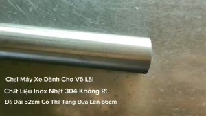 chổi máy xe cho vo lãi(làm từ inox nhật 304 không rỉ 52cm có tăng đưa lên 66cm)