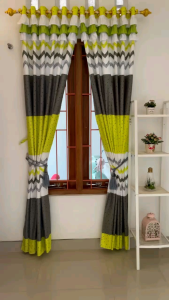 Gorden Rumbai Pony Ring 12 Pintu dan Jendela L135 P220 Motif Folla Stabillo Katun Disprese (free tali pita)