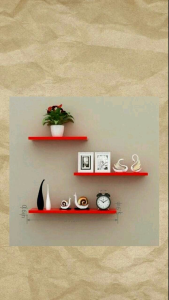 Rak dingding model 4 susun rak serbaguna multiwarna
