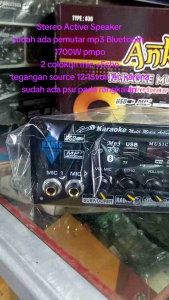 Karaoke Multimedia Active Speaker Plus Subwoofer MP03 USB