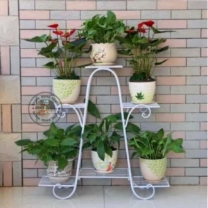 Standing Rak Pot Bunga Besi Minimalis Terlaris Masa Kini