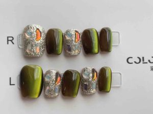 [ใหม่❤️‍🔥มีเพียง1ชิ้น] เล็บปลอม สำเร็จรูป 10ชิ้น/กล่อง แถมอุปกรณ์ ดีไซน์สวย แถมชุดอุปกรณ์เล็บ