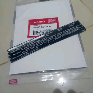 Stiker Logo Informasi Ban CRF 150L & Aksesoris Motor Honda