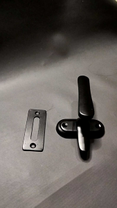 Rambuncis/ Panolet Jendela Ukuran Besar 1 lusin(12psc) Warna Hitam Putih dan Silver