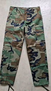 กางเกงทหารขายาวลายมาใหม่ ( พรางยูเอสผ้ากำมะดีน)