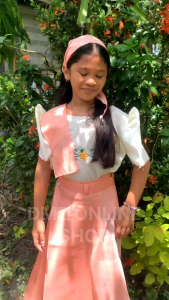 kimona at saya for kids (PEACH)