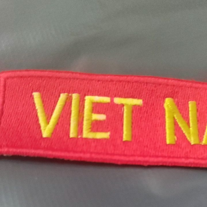 patch vải sticke dán áo chữ Việt Nam thêu full chỉ