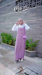 KIMULA SET / MILA SET & MITA OVERALL - SETELAN WANITA KEMEJA RAYON PLUS OVERALL POLOS BAHAN CRINKLE RAYON & OVERAL POLOS POLO LINEN NON INNER BY ANNAIRA.ID