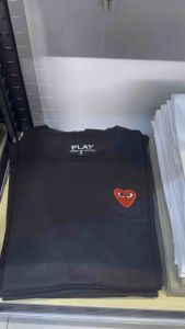 MEGA SALE✅‼️CDG PLAY embroidery Premium and classic T-shirt Short Sleeve Crew Neck Casual for Men’s and womens Versatile Top For All Season