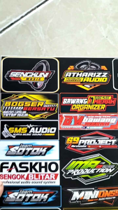 STIKER SOUND | STIKER AUDIO | STIKER SOUNDSYSTEM | STIKER PACK | STIKER 1 LEMBAR | UKURAN 21 cm x 31cm