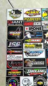 STIKER SOUND | STIKER AUDIO | STIKER SOUNDSYSTEM | STIKER PACK | STIKER 1 LEMBAR | UKURAN 21 cm x 31cm