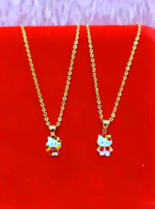 KALUNG ANAK LIONTIN PERAK 925 ASLI LAPIS EMAS