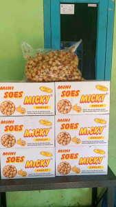 Kue soes kering micky coklat lumer 2kgkemasan dus
