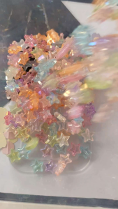 15 gram mote bintang bening transparan manik bintang clear