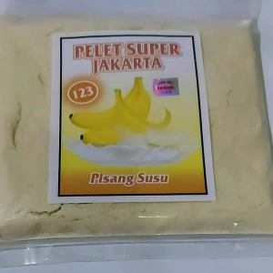 Pelet Super Jakarta Pisang Susu 123 Umpan Pancing Pelet Ikan Empang Bawal dll