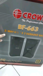 Crown BF-663 Karaoke Baffle Speaker 300w Pair