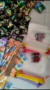 TAS SERUT ULANG TAHUN KANTONG SNACK ULANG TAHUN GODIEBAG ULTAH ISI 10