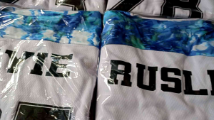 Jersey futsal pasang nama nomor pemain setelan