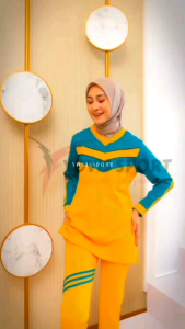 Setelan Senam Muslim Jogger Yovis Sport Original