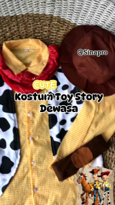 Kostum Toy Story Dewasa Cowboy Zorro Slayer/ Costum Cosplay Toy Story Photoshoot Cowok Cewek / Baju Unik Toy Story Halloween Disney Dewasa