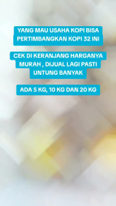 10 KG dapat 50 PACK - KOPI 32 kemasan 200 gram - Robusta Campuran coffee hitam giras mantap GROSIR