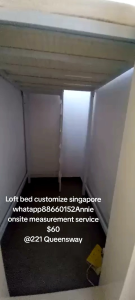 Loft bed customize singapore/helper loft bed/bomb shelter/unity/smaller room/store room