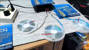 LUXEN LED STRIP DC 12V 2835 120 LED IP33 5M 5 METER / ROLL CAHAYA PUTIH / KUNING / SEMU / COOL DAYLIGHT 8700K / WARM WHITE 2700K / NATURAL 4000K SNI BAGUS BERKUALITAS