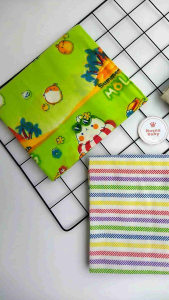 Husna baby - 3 Pcs Pernel Bayi / Bedong Bayi Baru Lahir Ukuran 100x90 cm