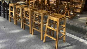 เก้าอี้บาร์/เก้าอี้ไม้สักทอง