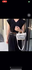 Gentle Woman premium micro canvas hand and sling bag