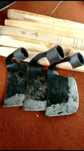 1 set Kored Rumput Tanah Asli Baja Gergaji + Gagang )cm / Cangkul Mini Cangkul tukang