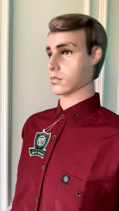 MERAH MARUN KEMEJA POLOS DEWASA DAN ANAK LENGAN PANJANG KEMEJA COUPLE WARNA MARUN