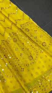 [PRE-ORDER] Semistitched Faux Georgette With Sequence Work Lengha ( Delivery 15 Days )