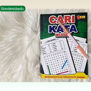 Buku Cari Kata Bahasa Malaysia - Sederhana Mudah Sukar - Crossword Puzzle - Buku Puzzle - Silang Kata