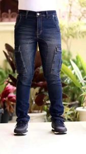 Celana Jeans Cargo Panjang Pria - Denim Arm Man Handmade Slimfit Tebaldenim Keren Premium