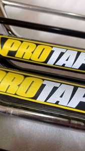 Stang Motor Trail Paket Busa Riser adaptor peninggi stang Warna Chrome&Hitam