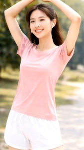 Women Quick Dry Ice Silk T-Shirt Breathable Lightweight UV Protection Outdoor Short Sleeve Summer Casual Basic Top