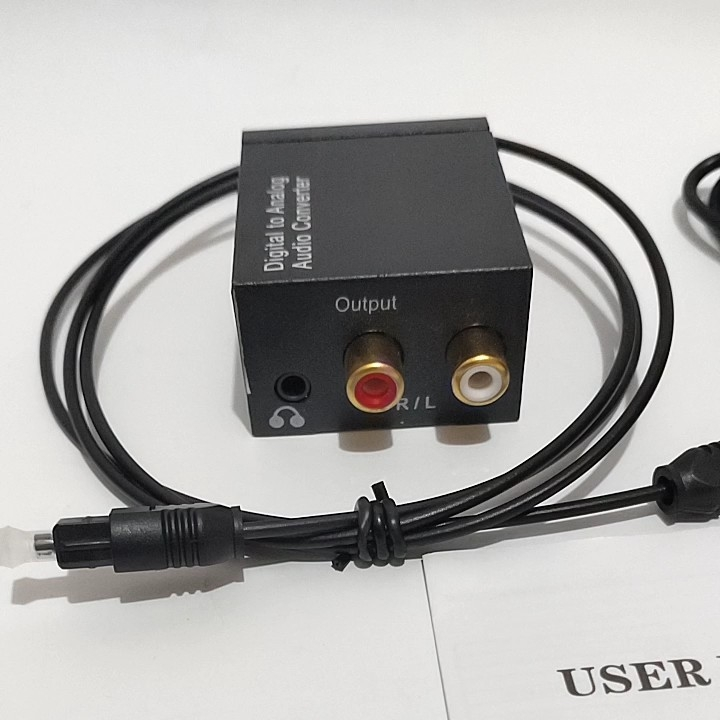 Converter audio tv digital (smart TV LED) Optical Toslink coaxial