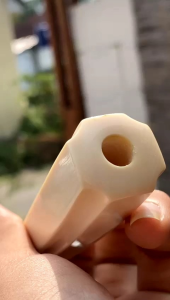 Pipa GG Asli Lokal Panjang 18cm Model Runcang Klasik Lengkung Tebal Mulus