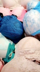 2PCS Bra Wanita Busa Tipis Sedang BH Tanpa Kawat Bh Renda Bh Brokat