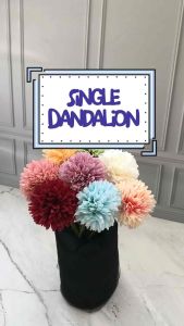 SFS - DANDELION ARTIFICIAL FLOWER BUNGA PALSU HIASAN BUNGA POM POM PING PONG DANDELION KECIL