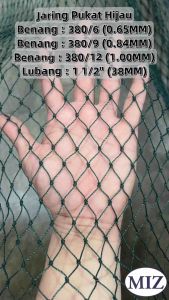 Cut : 1 1/2"(38MM) 380/6 380/9 380/12 Pukat Baru Pukat PE Poly Net Pukat Laut Pukat Nelayan Pukat Bubu Pagar Kebun Ayam