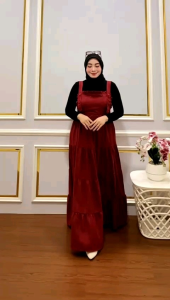 Gamis Overall Luna 924: Desain Modern & Bahan Nyaman