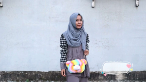 TAS BONEKA BEAR KEPALA KARAKTER TERLARIS BISA COD