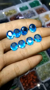 Batu permata blue topaz swiss elegan