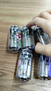 Windproof Flame Lighter With Disco Light