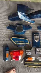 Bộ dàn áo dream màu xanh nhớt kèm tem đầy đủ chi tiết như hình. hàng 1/1. Nhựa nguyên sinh. - Lazada