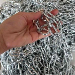 โซ่หมาใหญ่ 5มิล หนา ใหญ่กว่า โซ่พลัง ประสบการณ์คล้องประตู เส้นเลือด ชุบซิงค์ หมา ให้บริการขายเป็นเมตร