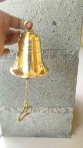 Bel Lonceng Pintu Rumah Kuningan Kerucut 04 Polished Brass 1 Pcs