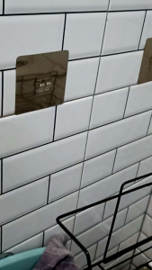 Rak serbaguna rak dapat disesuaikan Rak dinding tempel